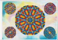 Set de table vibratoire - Arc en ciel